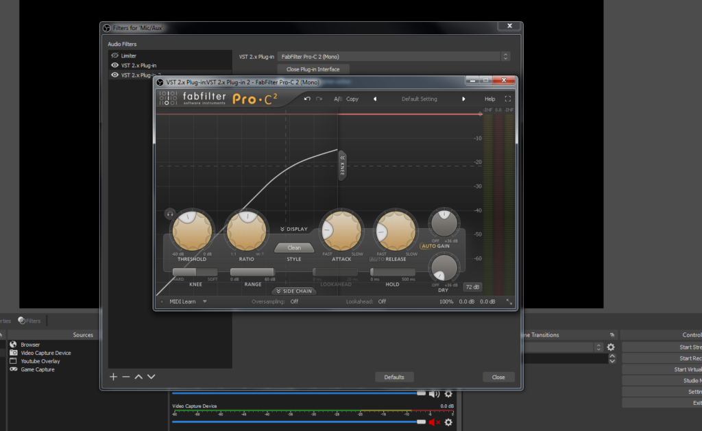 Compression settings for Sodapoppin's sound