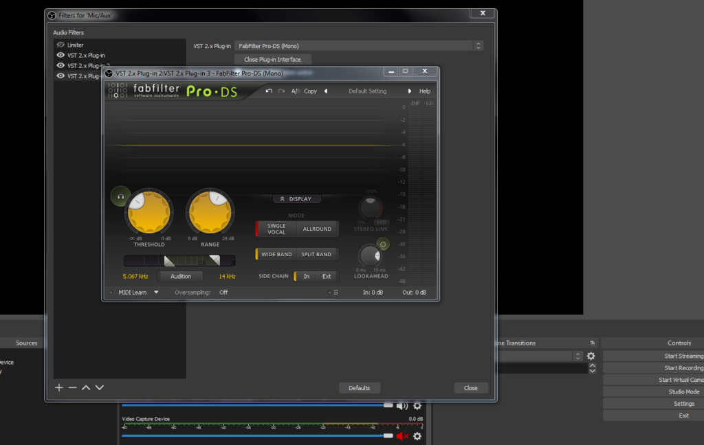 An optional de-esser to finalize Soda's sound