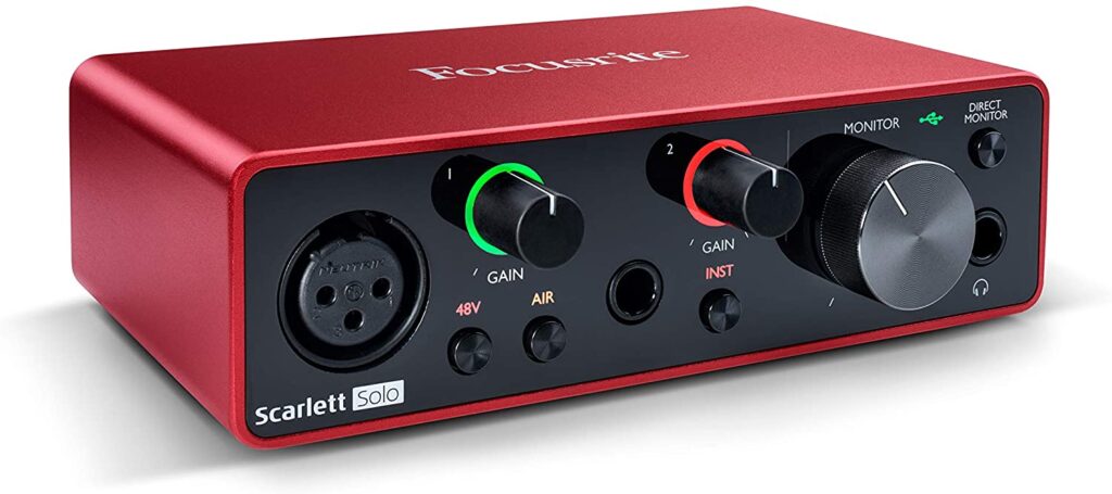 Scarlet Solo - Best Budget Audio Interface