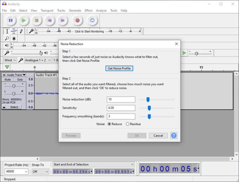 How To Remove Background Noise And Hiss With Audacity